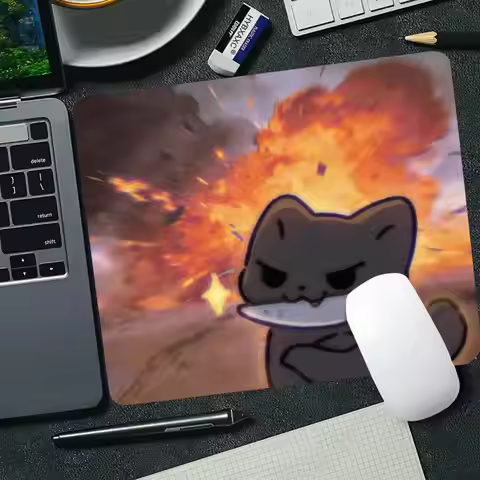 Cute Pastel Cartoon Animal Small Mouse Pad 45X50 50X50 Laptop Mousepad Keyboard Mat Desk Protector A