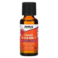 ✅Ready Stock✅Now Foods, Liquid D-3 & MK-7, d3 k2 mk7 mk 7 k2 k-2 k d, 1 fl oz (30 ml)