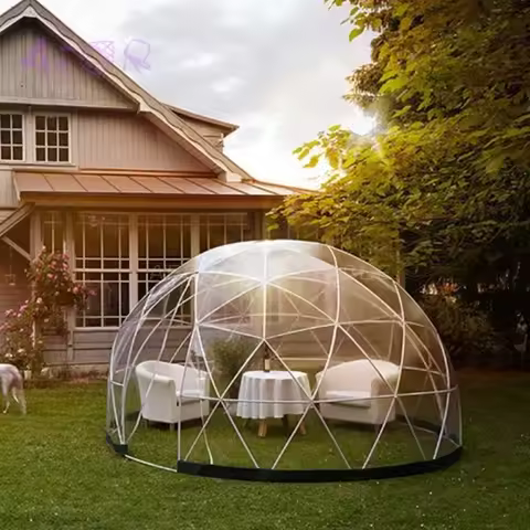 Garden Yard Glamping Dome Tent Inflatable Geodesic Dome Bubble Transparent Igloo Tent For Sale