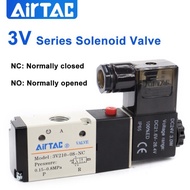 AirTAC 3V110/210 Series Solenoid Valve 3V110-06 3V210-08NC  3/2 Way Normally Open/Closed Pneumatic C