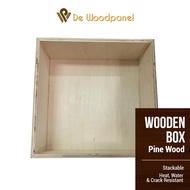Wooden Storage Box 25cm*25cm ( Pine Wood )