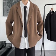 Lansboter áo blazer nam bộ vest nam Áo Khoác Nam Com Lê Thoải Mái Rộng Thời Trang Phục Hưng Bộ Compl
