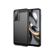 Samsung Galaxy F17 Fiber Softcase Carbon Premium Case - (Black)