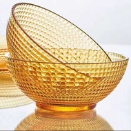 Mangkok Kaca Borosilicate Glass Thousand Star Salad Bowl 400ml - Q400