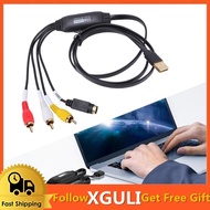 xguli Fabater VHS to Digital Converter AV 720P USB Audio Video 2.0 Capture Card for PC DV Camera DVD