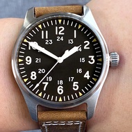 ZFEIO Tandorio NH35นักบินเหล็กนาฬิกาข้อมือดำน้ำ PT5000ผู้ชายหน้าปัดสีเขียว/น้ำเงิน200ม. นาฬิกาข้อมือ