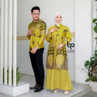 Gamis Batik Couple Modern Premium Dress Muslim Gamis Batik Kombinasi