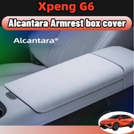 Xpeng g6 Alcantara suede Wrap Armrest Box Cover Panel Trim Car Interior Accessories