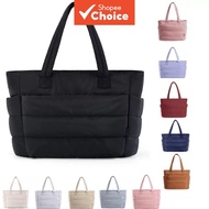 Canvas Tote Bag for Women: Large Waterproof Shopper, Dior Style Zipper & Multi Compartment College S