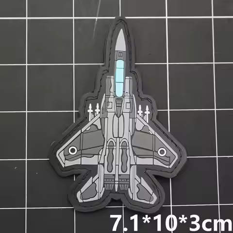Air Self-Defense Force F-15 Eagle Figh Patches with Hook and Loop Backing for Backpacks, Clothing, M