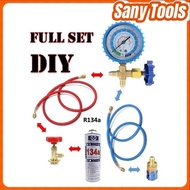 Gas Aircond Kereta R134a Refrigerant Car Aircond Servis DIY SET Top Up Gas Tambah Gas R134a