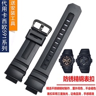手表带 Original Genuine Silicone Watch Band Casio AW591/590/5230AWG-M100 101 Rubber Resin Bracelet Male