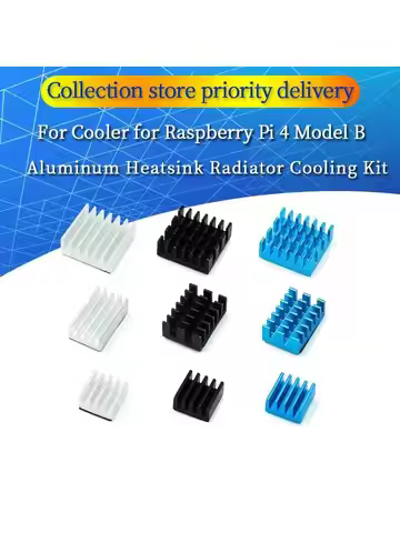 For Raspberry Pi 4 Heat Sink 3pcs Raspberry Pi 4B Aluminum Heatsink Radiator Cooling Kit Cooler for 