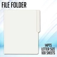 Print Digital 100 pcs File Folder White Long and Short 14 points 1 ream