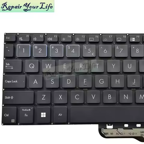 Russian UK US UI Backlit Keyboard For ASUS ExpertBook B3 B3604 B3604CMA B3604CVA B3604C English Note