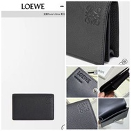 LOEWE 正品 🩷VIP限定優惠價🩷 黑色荔枝皮壓紋LOGO 全真牛皮小銀包 卡包 內有卡位 旅行小銀包 男裝女裝可用 附盒包裝 (官網售約HK$3900) 🩷查詢更多實物圖片/瀏覽更多本店靚貨品請