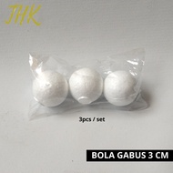 3 cm styrofoam Cork Balls (3pcs) round styrofoam/s dummy balls
