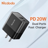 Fireproof Dual-Hole 20w Mobile Phone Charger CH-1311 MCDODO Plug Mcdodo Charger