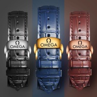 2024✤☢❖ CAI-时尚27 for-/Omega watch with men's genuine leather original for-/Omega Seamaster 300 Speedmaster 007 for-/Omega Butterfly watch chain accessories