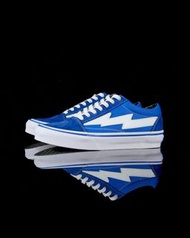 🤩必備潮流閃電板鞋🤩 Revenge x Storm Classic Blue & White Lightning Low Top Casual Skate Shoes | 復仇風暴經典藍白閃電標低幫