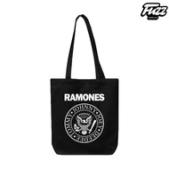 Ramones Band Tote Bag, Cheap Punk Rock Music Distro Tote Bag