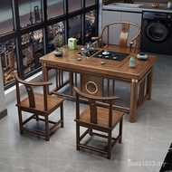 Solid Wood Tea Table Coffee Table Kung Fu New Table Chair Office Tea Making Chinese Household Integr