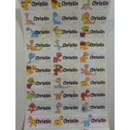Dino Label name sticker label name waterproof