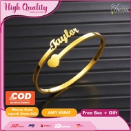 Love Simple Gold/ Silver Bangle Name Bracelet Bangle Bracelet