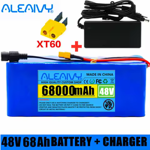48v 68Ah Lithium Ion Battery 68000mAh 1000w Lithium Ion Battery Pack for 54.6v E-bike Electric Bicyc