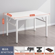 Foldable Table Folding Table Long Square Desk Rental Room Dining Table Long Table Simple Study Table Installation-Free F