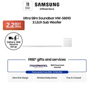 Samsung HW-S801D Ultra Slim Soundbar 3.1.2ch Sub Woofer