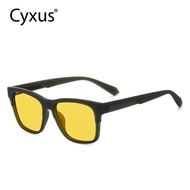 【NEW EXPRESS 】 Cyxus Polarized Sunglasses For Women Men Square UV Protection TAC Lense Shades Night