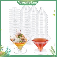 80 Pack Plastic  Glasses Disposable Cocktail Glasses 5 Oz  Plastic Cocktail Glasses,Ice Cream Desser