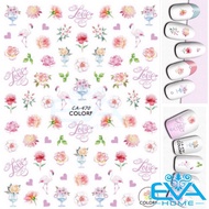 3D Nail Sticker Decorated with Flower Pattern CA470