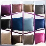 Plain suede sofa cushion cover, size 30x30cm, 40x40cm, etc.