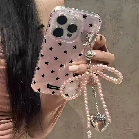 Bowknot Star Butterfly Pendant Case For Realme Note 70 70T 15 13 12 14 Pro Plus 11 C73 C33 C21 C20 C