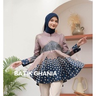 Batik Wanita Modern Batik Couple Blouse Kekinian Lengan Panjang