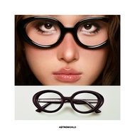 The Violet fashion glasses - Thick round lens design