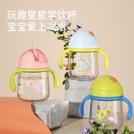 Baby Bottle Milk 1-2-3 Learn 6 Over Cup One Year Old Big Straw Drinking Anti-Year Old Straw Baby Wat