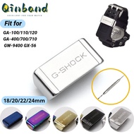 Qinband ล็อกเกอร์นาฬิกาสำหรับ G-Shock GA110/400/700 GW9300 DW5600 GG1000/5610 DW6900 GA2100โลหะหัวเข็มขัดสแตนเลสแหวนเหล็กอุปกรณ์เสริมสำหรับผู้ชาย