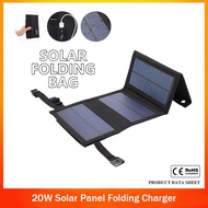 20W Solar Panel Folding Charger USB Solar Power Charger