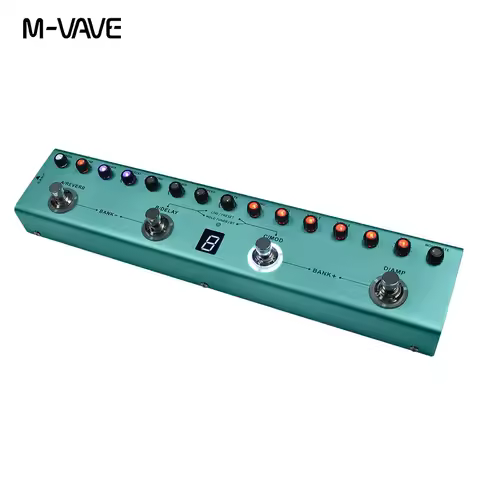 M-VAVE TANK-G Wireless Guitar Hub | 9 Preamp/8 IR Slots + Noise Gate | Bluetooth MIDI Sync & 20h Rec