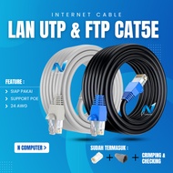 READY TO USE LAN CABLE 10M 15M 20M 25M 30M 35M 40M 45M 50M CAT 5e HIGH QUALITY UTP CABLE/ 10-50M MET