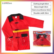 LUKEee Kids Firefighter Costume Tool Costume Role Play Suit Fireman Dress Up Outfit Hat Fire Extingu