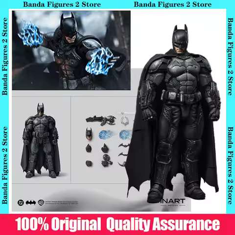 100% Original Box InArt 1/12 Batman Arkham Origins Batman Battle Damaged Ver Inart MAG G0007 In Stoc