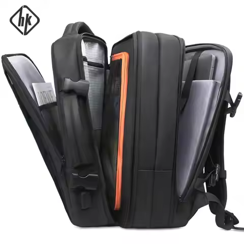 HK Business Backpack for Men Waterproof Anti-Theft 15.6” Laptop Backpack Casual Large Capacity Expan