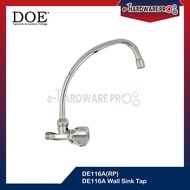 DOE DE116A(RP) Sink Tap - Wall Type | DOE DE116A(RP) PAIP SINKI- Jenis Permukaan Dinding