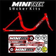 MINI TREK BICYCLE VARIATION STRIPING DECAL