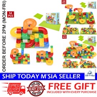 [Little B House] DIY Changeable Assemble Bricks Slide Block Set Puzzle Duplo Compatible 大颗粒兼容乐高滑道积木 