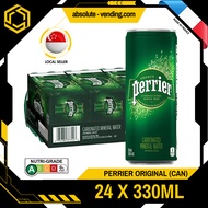 [CARTON] PERRIER ORIGINAL Sparkling Mineral Water 330ML X 24 (CAN)